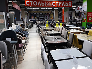 Магазин мебели Столы и стулья Собрание в ТРЦ МегаГринн Курск
